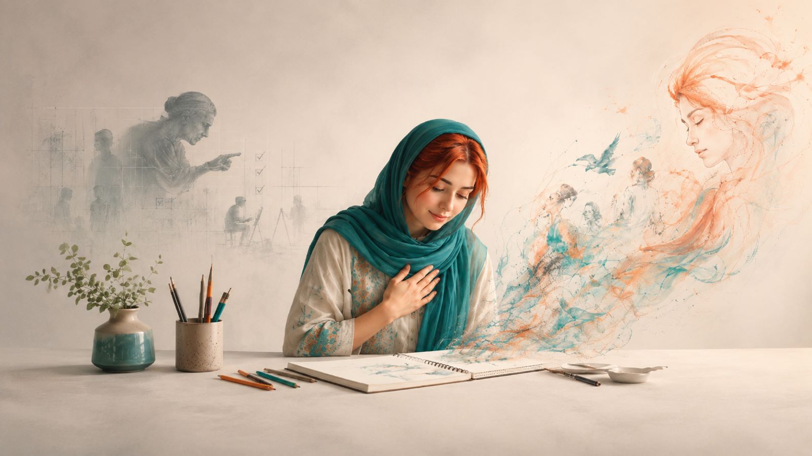تخلیه هیجانی با طراحی بدون قضاوت