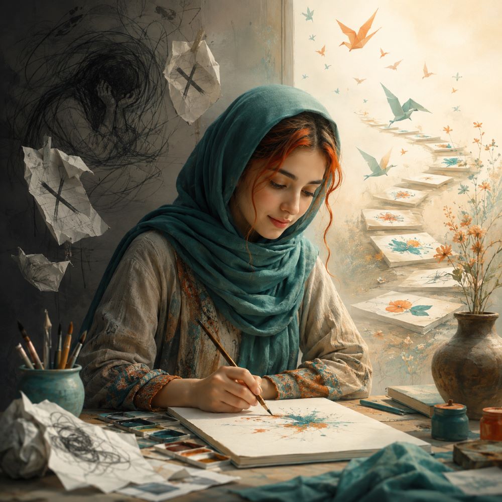 غلبه بر ترس با هنر