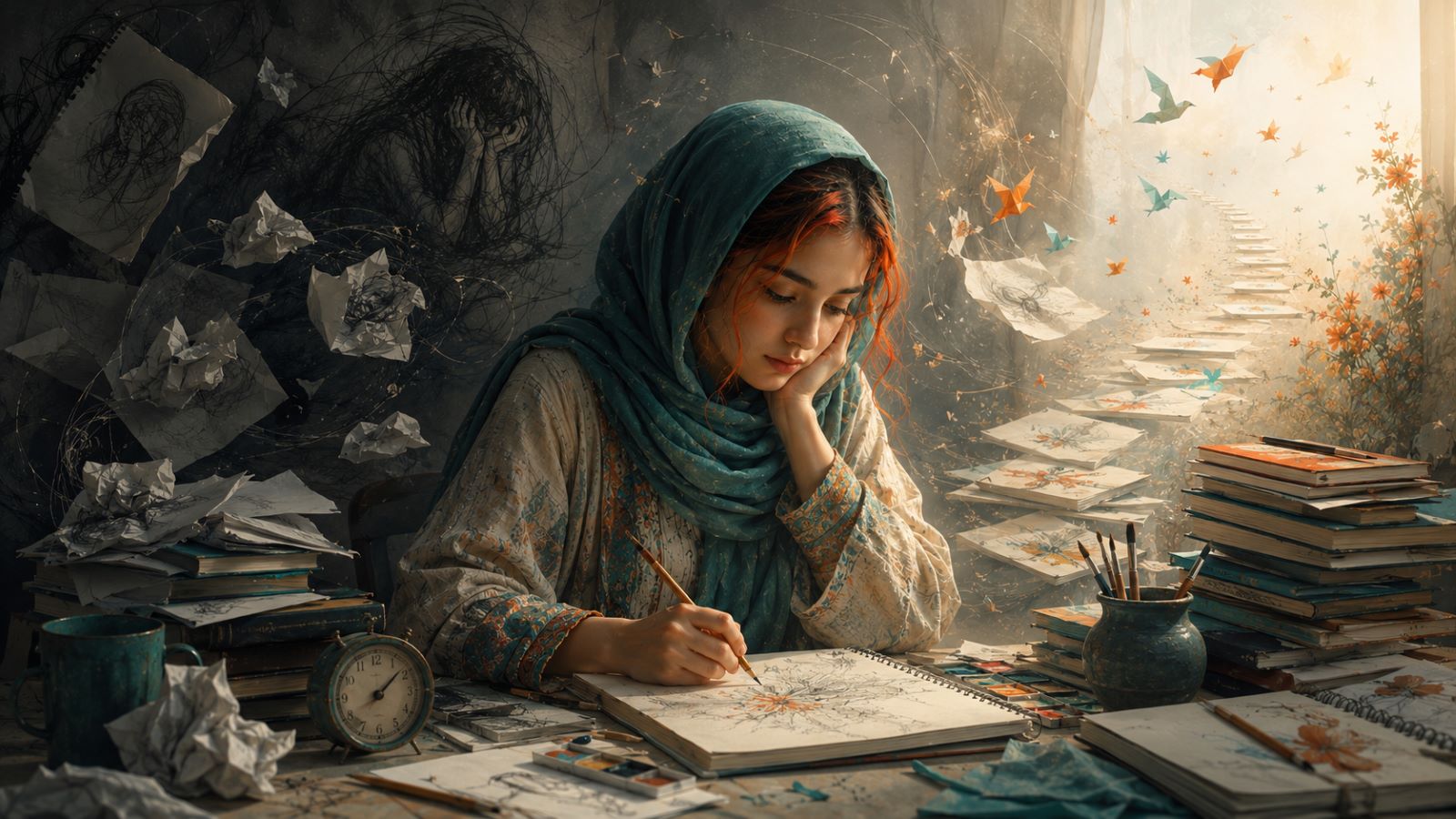 غلبه بر ترس با هنر